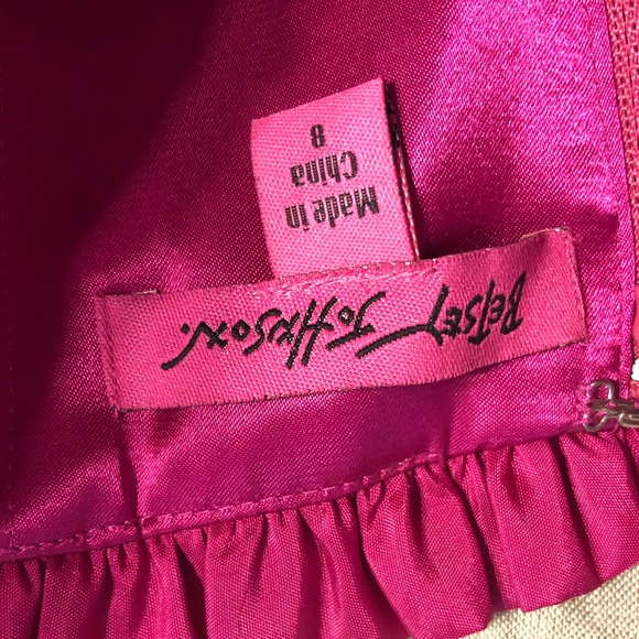 NWT💥 Betsey Johnson Fuchsia Mini Dress - Picture 4 of 9